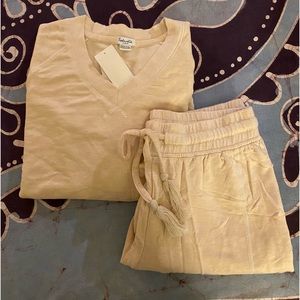 Splendid Two Piece Cream Loungeset